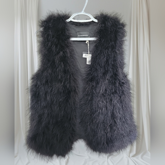 Club Monaco Violet Feather Vest - Size S - Picture 1 of 14
